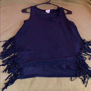 Fringe black top